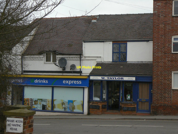 Photo 6"x4" Shops on High Street Measham c2010