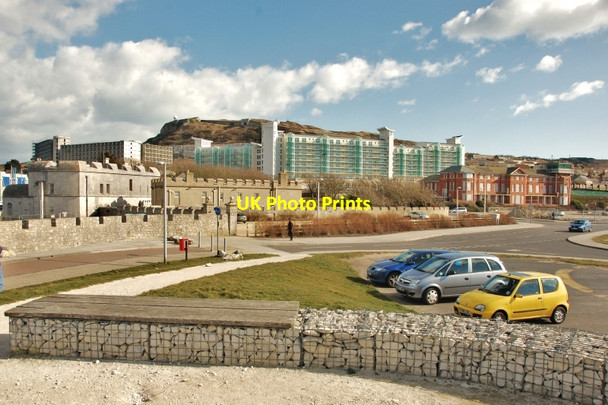 Photo 6"x4" Portland: Castle and new apartments Fortuneswell c2010