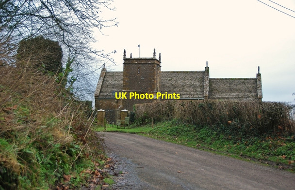 Photo 6"x4" West Chelborough: White Lane leading to the Church of St Andrew West Chelborough c2010