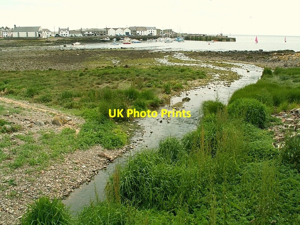Photo 6"x4" Drummullin Burn flowing into Isle of Whithorn harbour Isle of Whithorn c2008