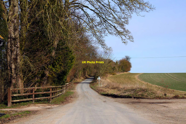 Photo 6"x4" The road to West Hendred from East Ginge East Ginge c2010