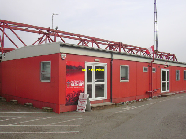 Photo 6"x4" Club Shop at Accrington Stanley Football Club, Fraser Eagle Stadium, Livingstone Road, Accrington, Lancashire BB5 5BX Accrington c2010