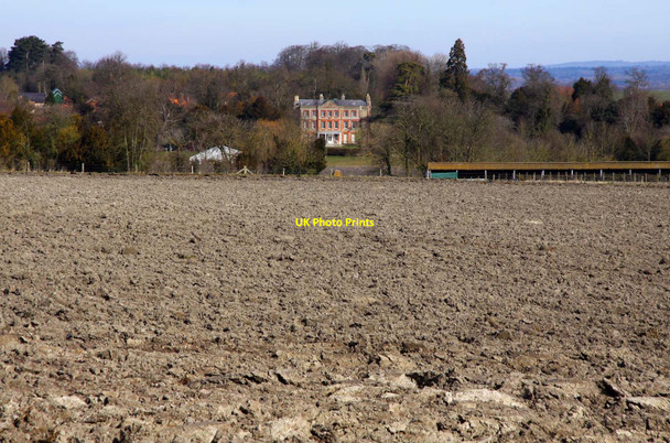 Photo 6"x4" Looking over a ploughed field to Ardington House Ardington c2010