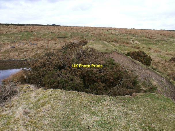 Photo 6"x4" Breached Dam, Bottomhead Reservoir Banton\/NS7579 c2010