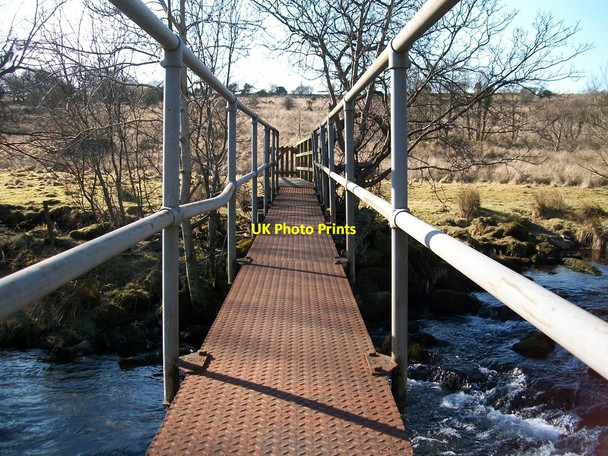 Photo 6"x4" View west across Afon Dwyfor along the Ystum-cegid-ganol footbridge Rhoslan c2010