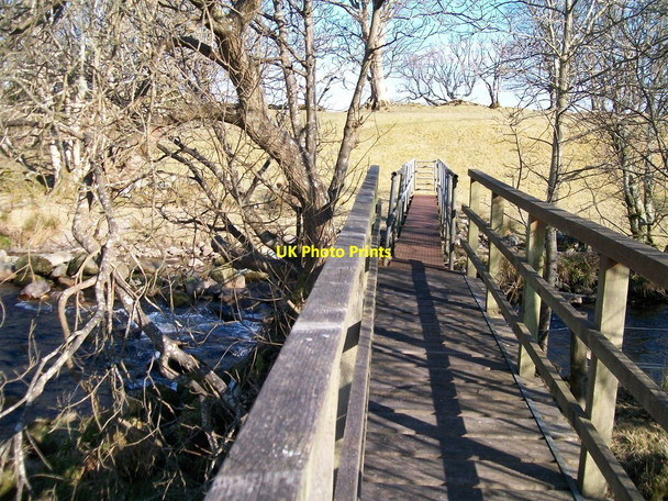Photo 6"x4" View east across the Ystum-cegid-ganol footbridge Rhoslan c2010