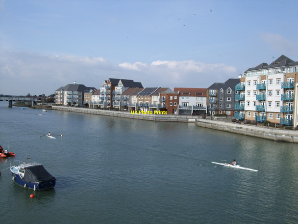 Photo 6"x4" River Adur - River front Shoreham-By-Sea c2010