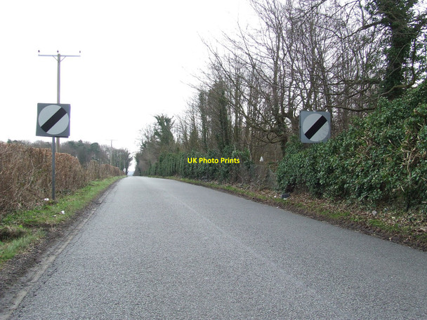 Photo 6"x4" End Of Speed Limit Elveden c2010