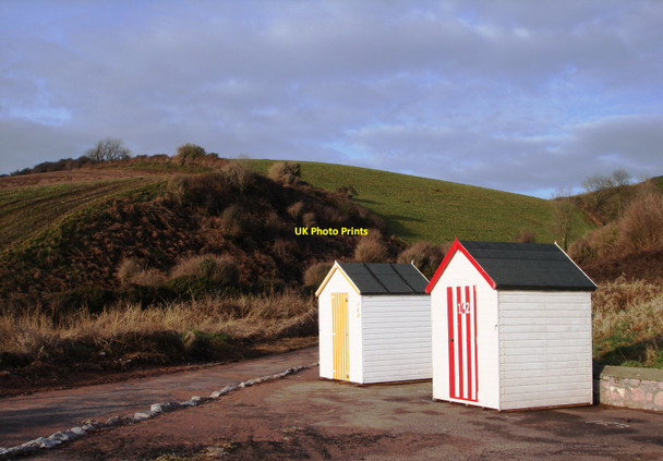 Photo 6"x4" Beach huts, Broadsands beach Broadsands c2010