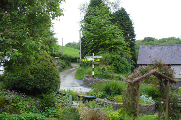 Photo 6"x4" Crossroads at Llwyndaffyd Caerwedros c2009