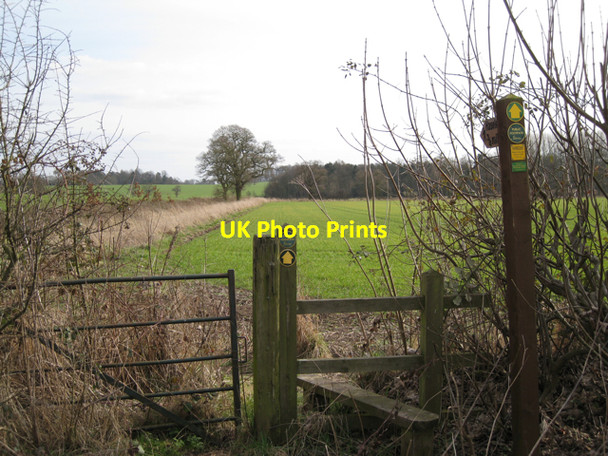 Photo 6"x4" Footpath to Haseley south of Waste Green Waste Green c2010