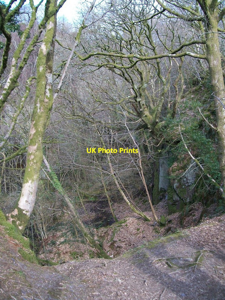 Photo 6"x4" Drop from the Bedw Argoed track into the Faenol Quarry Fachwen\/SH5761 c2010