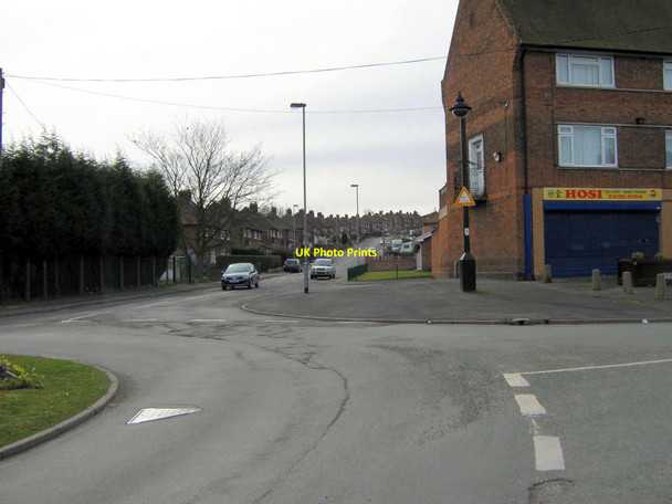 Photo 6"x4" Looking up Lawton Street Biddulph c2010