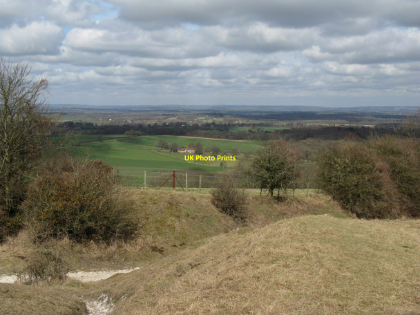 Photo 6"x4" View north from bridleway crossing on the northern escarpment of Blackcap Plumpton\/TQ3613 c2010