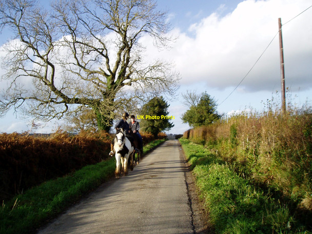 Photo 6"x4" Local traffic on Green Lane Chard c2009