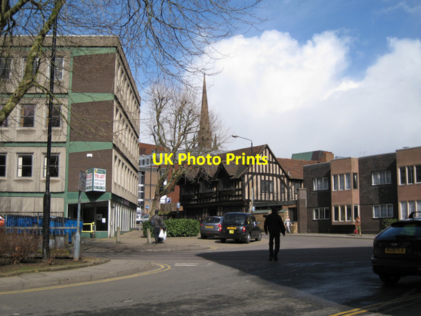 Photo 6"x4" Greyfriars Lane and Ford's Hospital Coventry c2010