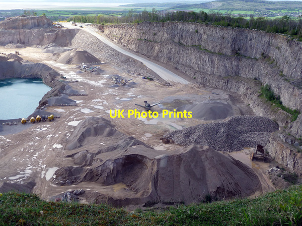 Photo 6"x4" Quarry workings Carnforth c2009