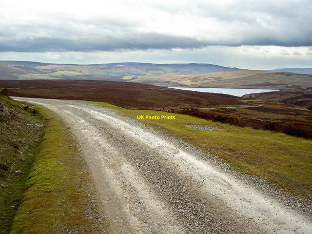 Photo 6"x4" The track at Pitshaw, Lower Barden Reservoir is visible beyond Eastby c2010
