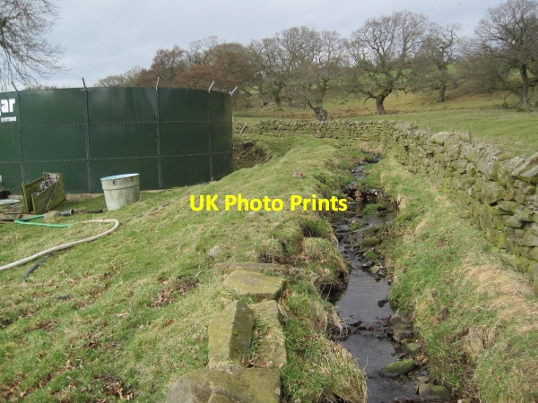 Photo 6"x4" Man Made Water Course at Woodhall Farm Melkridge c2010