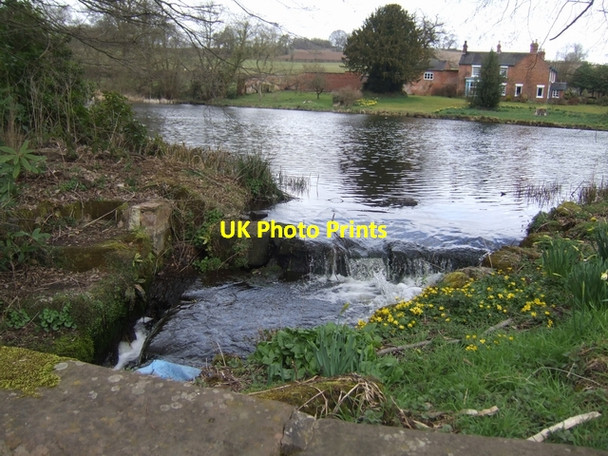 Photo 6"x4" Outfall at Walk Mill Pool Offleyhay c2010