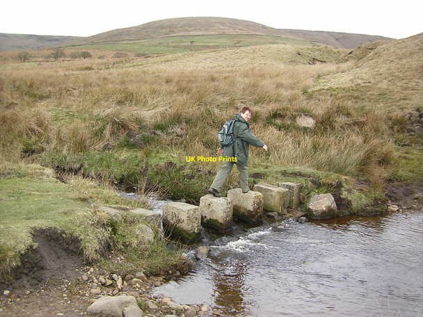 Photo 6"x4" Stepping stones, Burnslack Beck Chipping\/SD6243 c2010