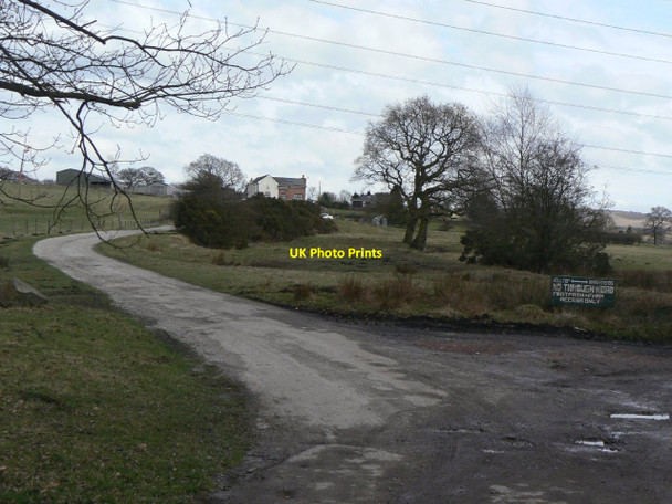 Photo 6"x4" Lane to Hilltop Farm Higher Poynton c2010