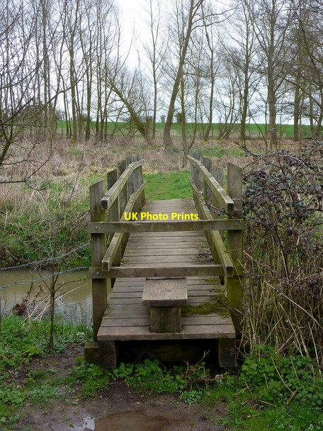 Photo 6"x4" Footbridge on the Gipping path Creeting St Mary c2010