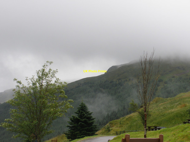 Photo 6"x4" Picnic table at Rest and be Thankful Loch Restil c2009