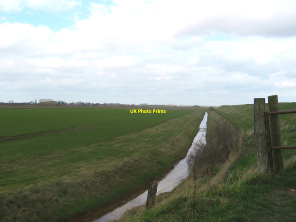 Photo 6"x4" Drainage ditch near Gedney Drove End Gedney Drove End c2010