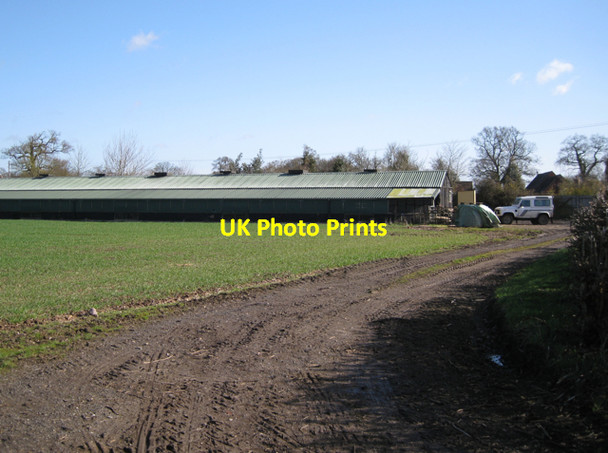 Photo 6"x4" New green shed near Lane Farm, Beausale Waste Green c2010