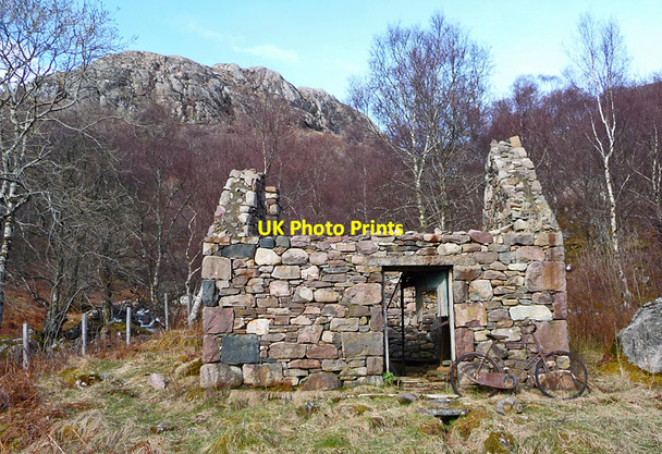 Photo 6"x4" Unroofed building above Diabaig Lower Diabaig c2010