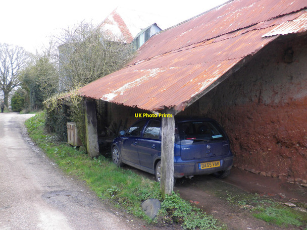 Photo 6"x4" Lean-to garage, Milton Colestocks c2010