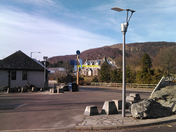 Photo 6"x4" House on Grampian Road, viewed from Aviemore car park Aviemore c2010