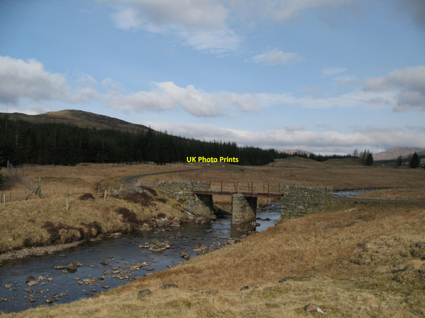 Photo 6"x4" Bridge over Allt Fearnach Creag na Cuinneige c2007