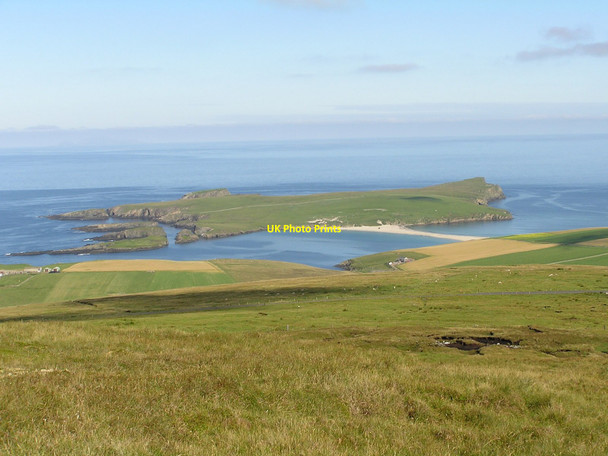 Photo 6"x4" St Ninian's Isle, from Ward of Scousburgh Bigton c2007