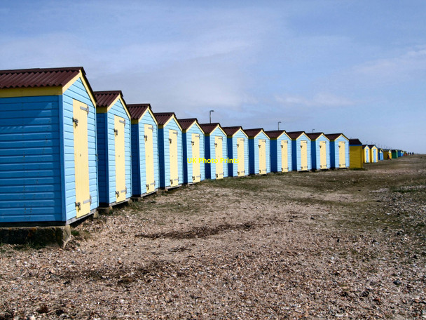 Photo 6"x4" Beach Huts at Littlehampton Littlehampton c2010