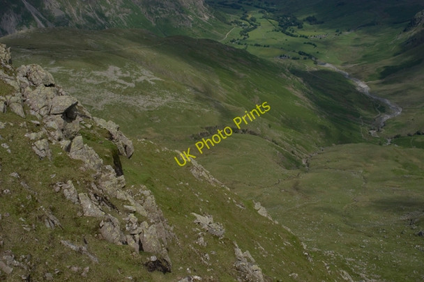 Photo 6"x4" View from Shelter Crags Buscoe Sike c2009