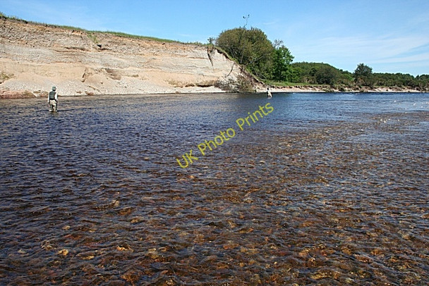 Photo 6"x4" Anglers on the Association Water Mosstodloch c2009