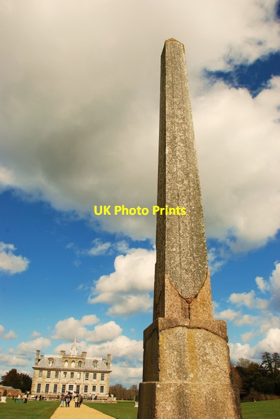Photo 6"x4" Kingston Lacy: Egyptian obelisk and House Tadden c2010