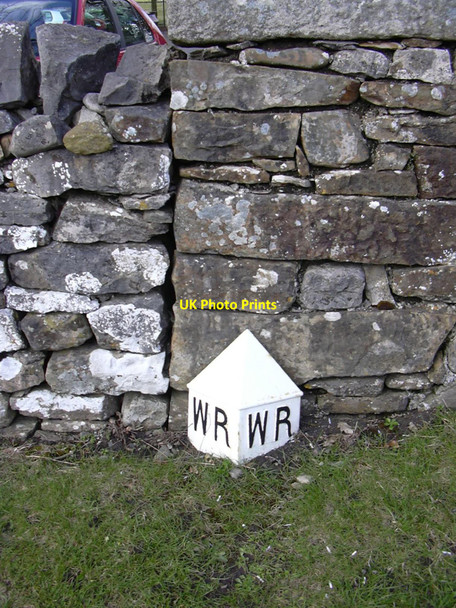 Photo 6"x4" County Bridge Marker, Slaidburn Slaidburn c2010