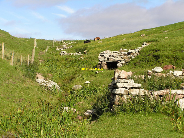 Photo 6"x4" Ruined Mills at Burn of Scousburgh Scousburgh c2007