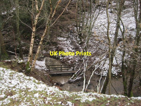 Photo 6"x4" Footbridge over Crowberry Burn Sinderhope c2010
