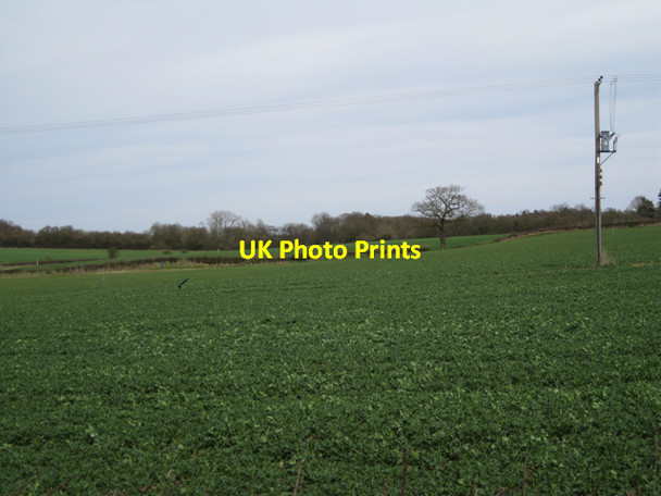 Photo 6"x4" Fields north of Abbey Farm Wroxhall c2010