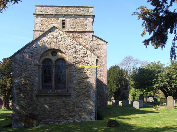 Photo 6"x4" Christon Church and churchyard Christon c2010