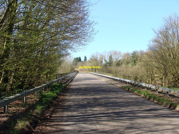 Photo 6"x4" Road to Christon about to cross the M5 Christon c2010