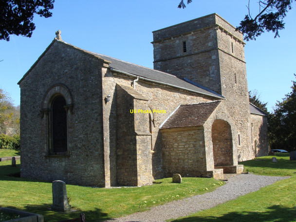 Photo 6"x4" Christon church Christon c2010