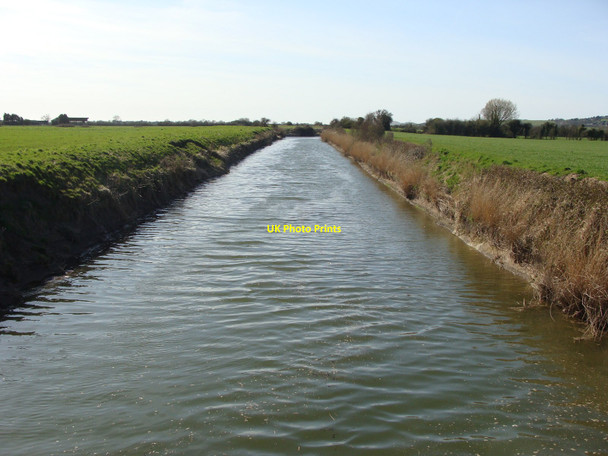 Photo 6"x4" River Axe looking west, near Loxton Loxton c2010