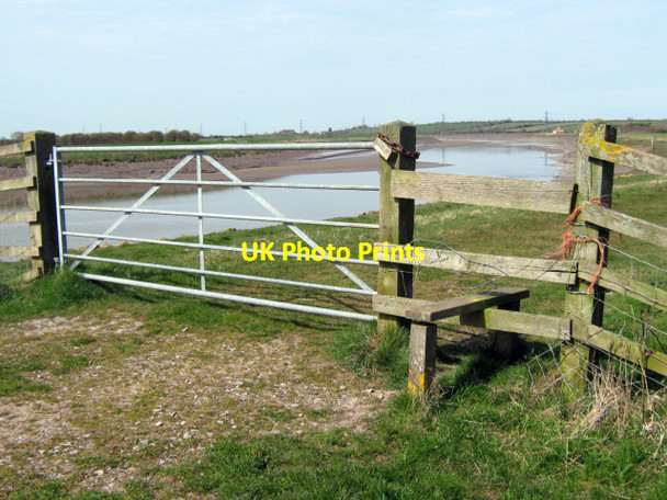 Photo 6"x4" Stile on the riverside track, River Parrett Walpole\/ST3041 c2010