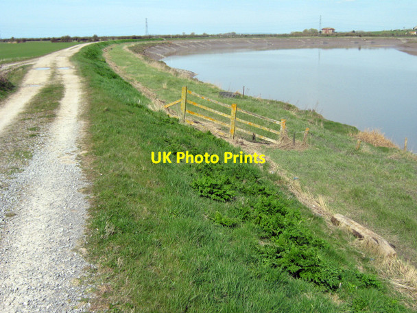 Photo 6"x4" Riverside track, River Parrett Combwich c2010