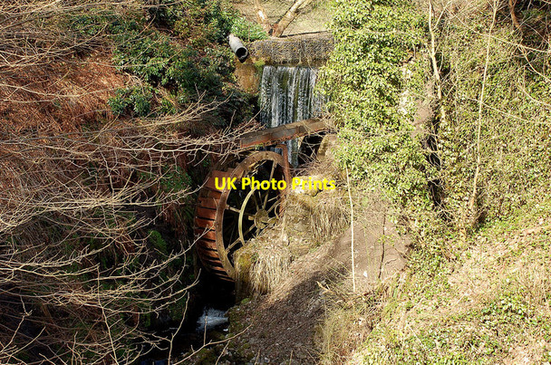 Photo 6"x4" Waterwheel at Barony Castle Hotel Eddleston c2010